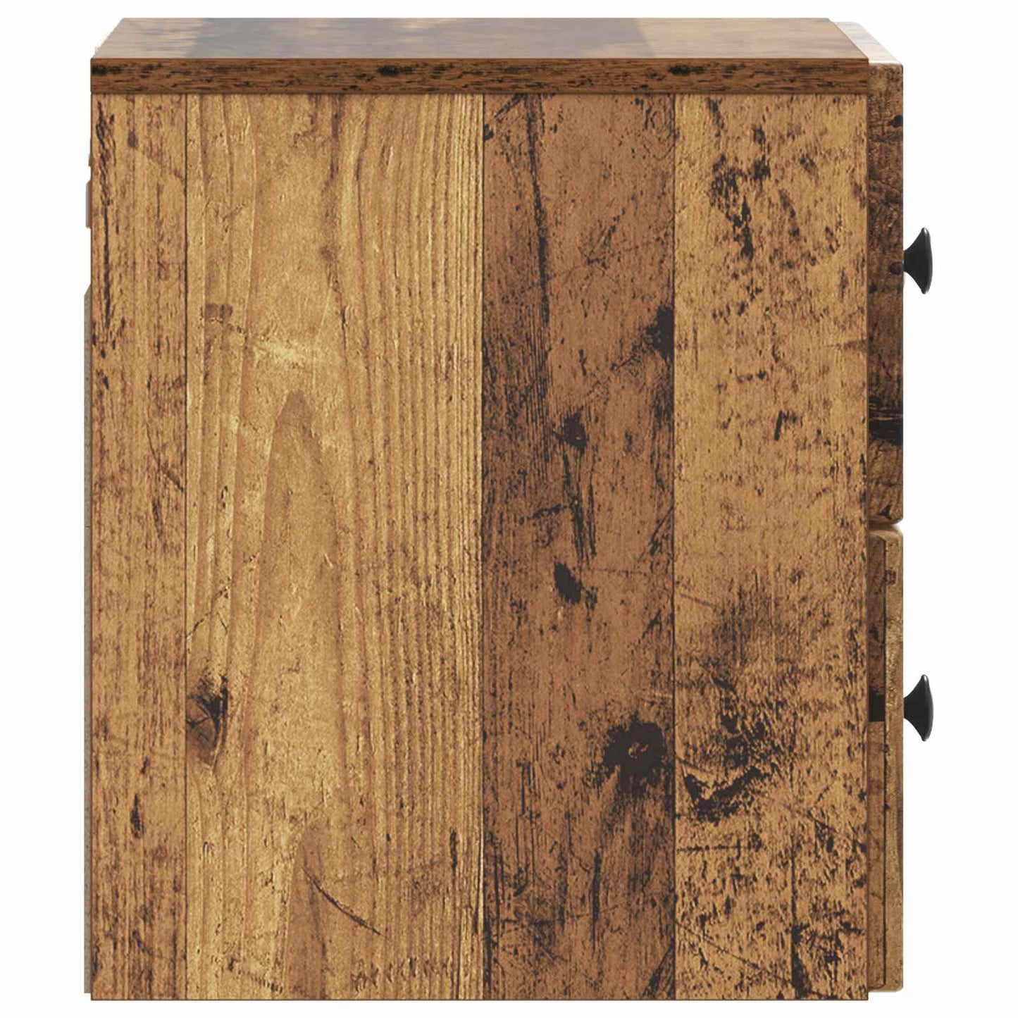 Vegghengt Nattbord 2 pcs Gammelt tre 33 x 34,5 x 40 cm