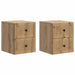 Vegghengt Nattbord 2 stk. Artisan eik 33 x 34,5 x 40 cm