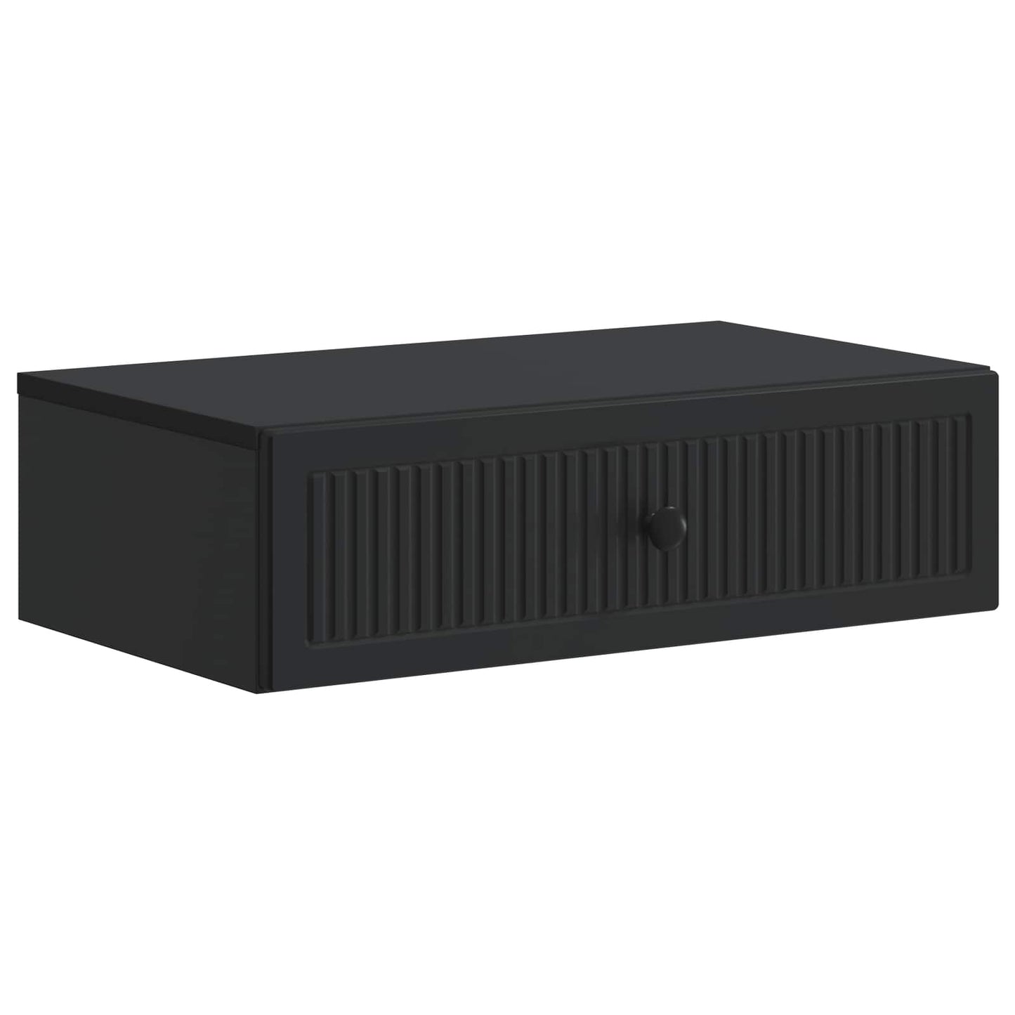 Vegghengt Sidebord Svart 59 x 34,5 x 17 cm Konstruert tre