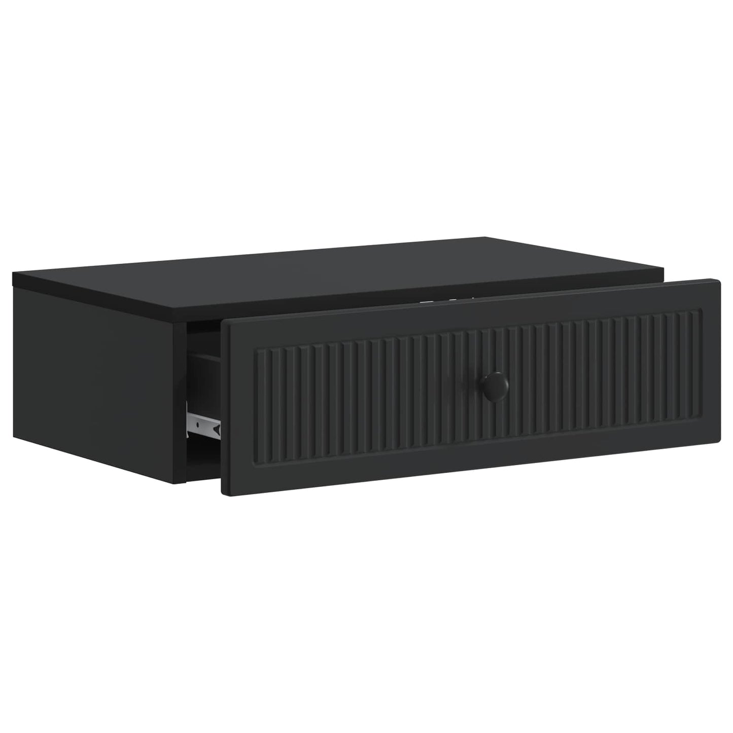 Vegghengt Sidebord Svart 59 x 34,5 x 17 cm Konstruert tre