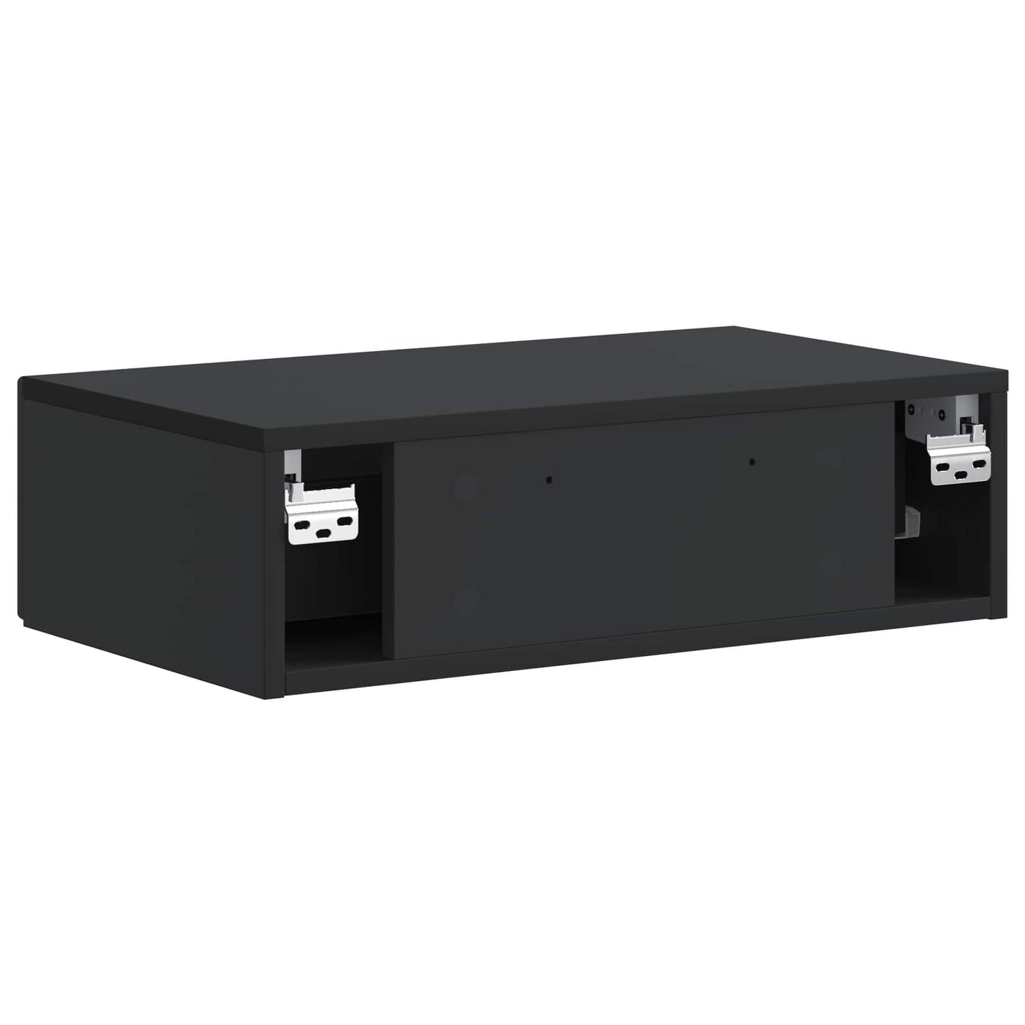 Vegghengt Sidebord Svart 59 x 34,5 x 17 cm Konstruert tre