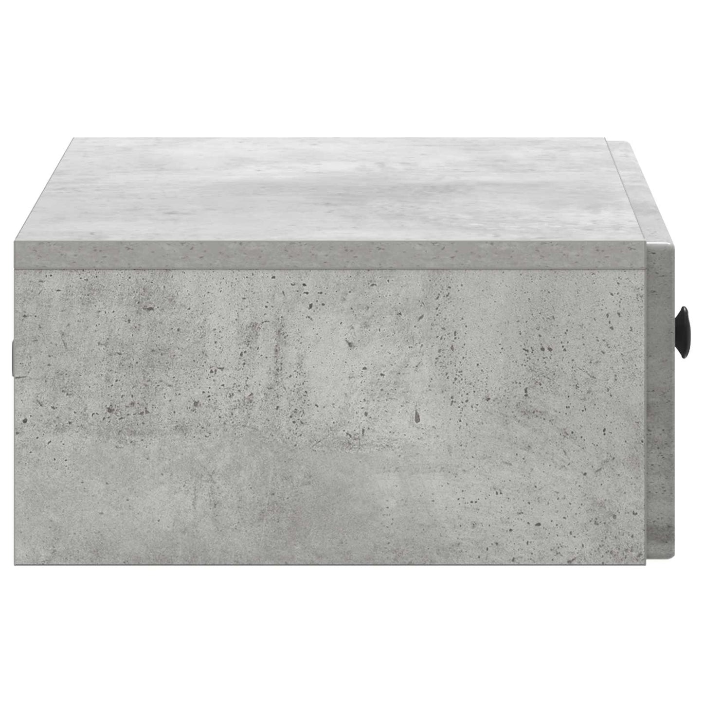 Vegghengt Sidebord Betonggrå 59 x 34,5 x 17 cm Konstruert tre