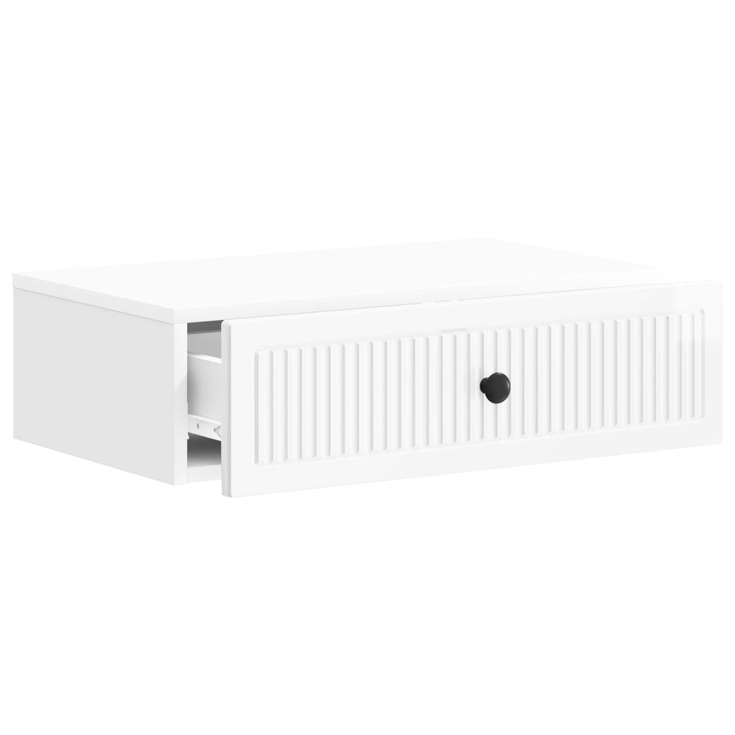 Vegghengt Sidebord Høgglans hvit 59 x 34,5 x 17 cm