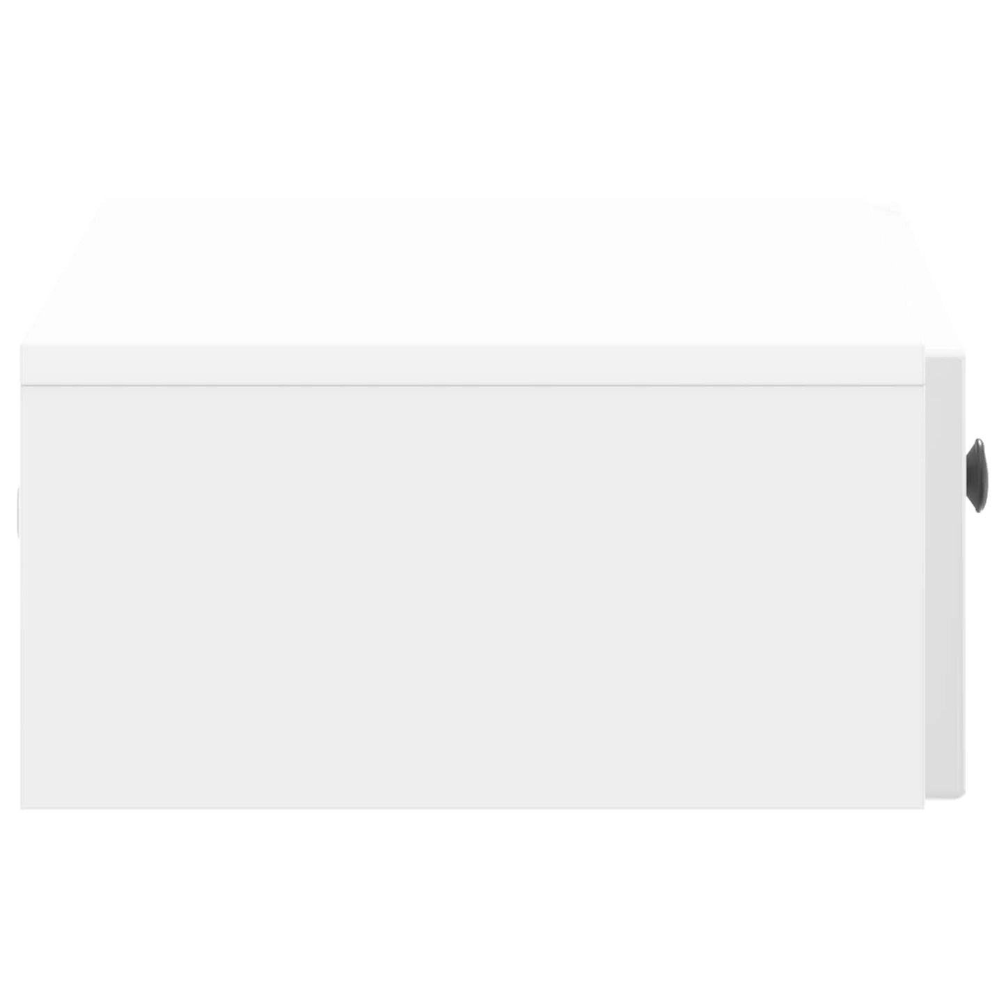 Vegghengt Sidebord Høgglans hvit 59 x 34,5 x 17 cm
