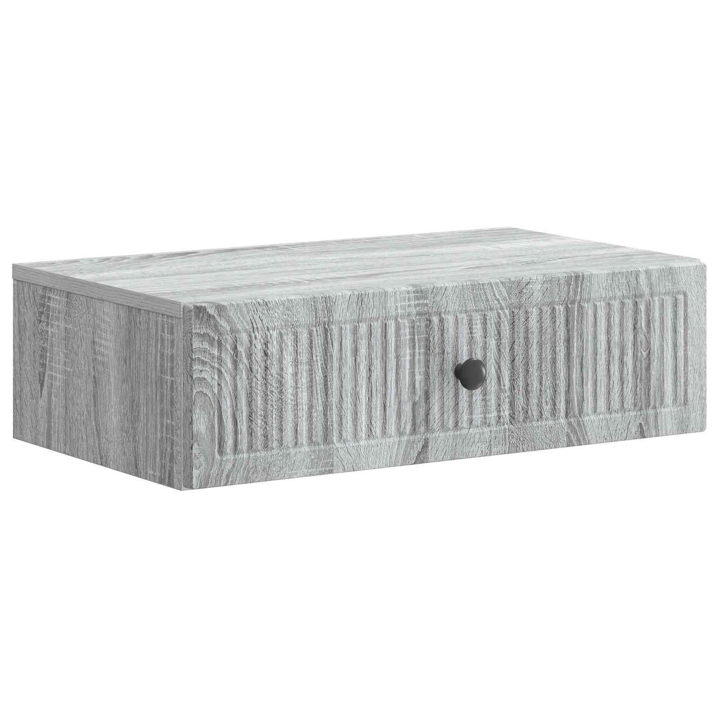 Vegghengt Sidebord Grå sonoma 59 x 34,5 x 17 cm Konstruert tre