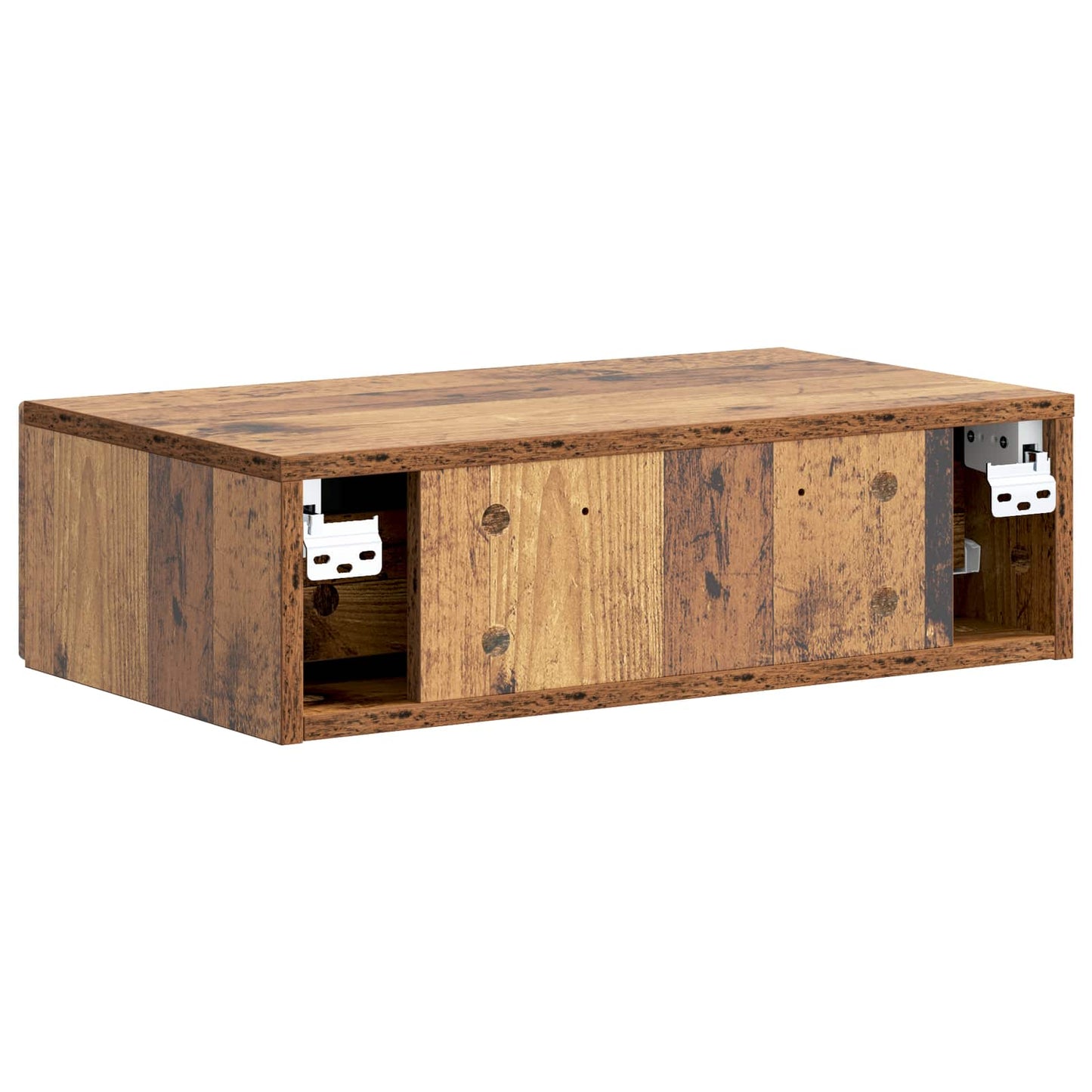 Vegghengt Sidebord Gammelt tre 59 x 34,5 x 17 cm Konstruert tre