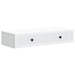 Vegghengt Sidebord Hvit 87,5 x 34,5 x 17 cm Konstruert tre