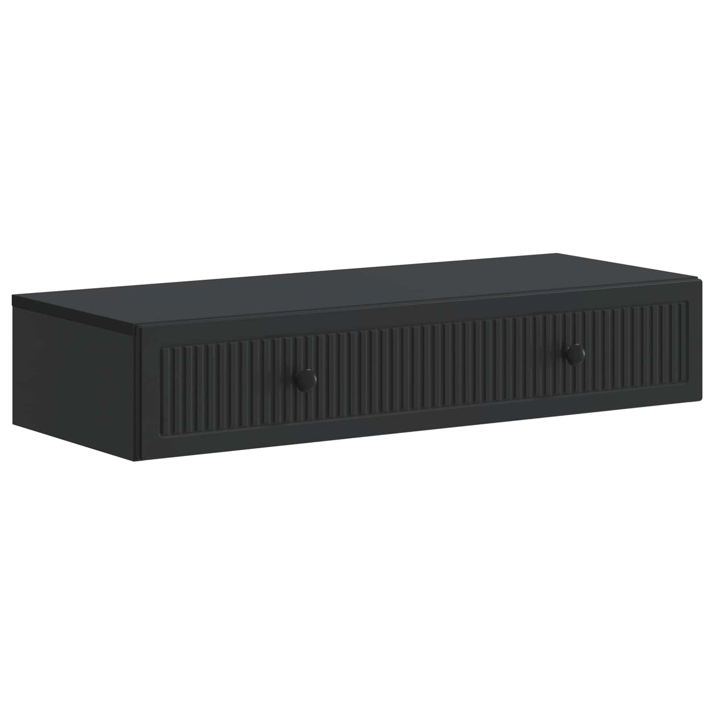 Vegghengt Sidebord Svart 87,5 x 34,5 x 17 cm Konstruert tre