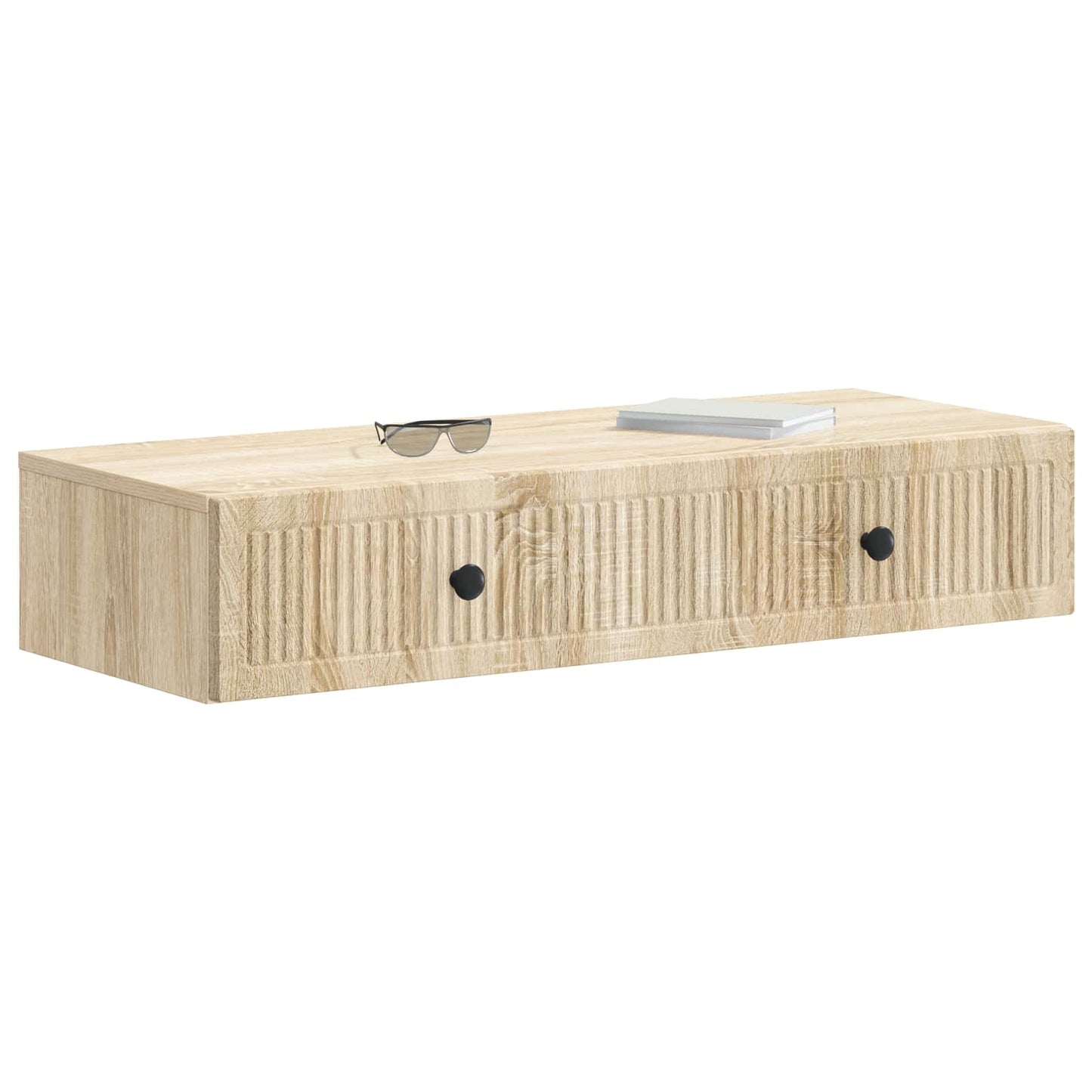 Vegghengt Sidebord Sonoma eik 87,5 x 34,5 x 17 cm