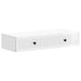 Vegghengt Sidebord Høgglans hvit 87,5 x 34,5 x 17 cm