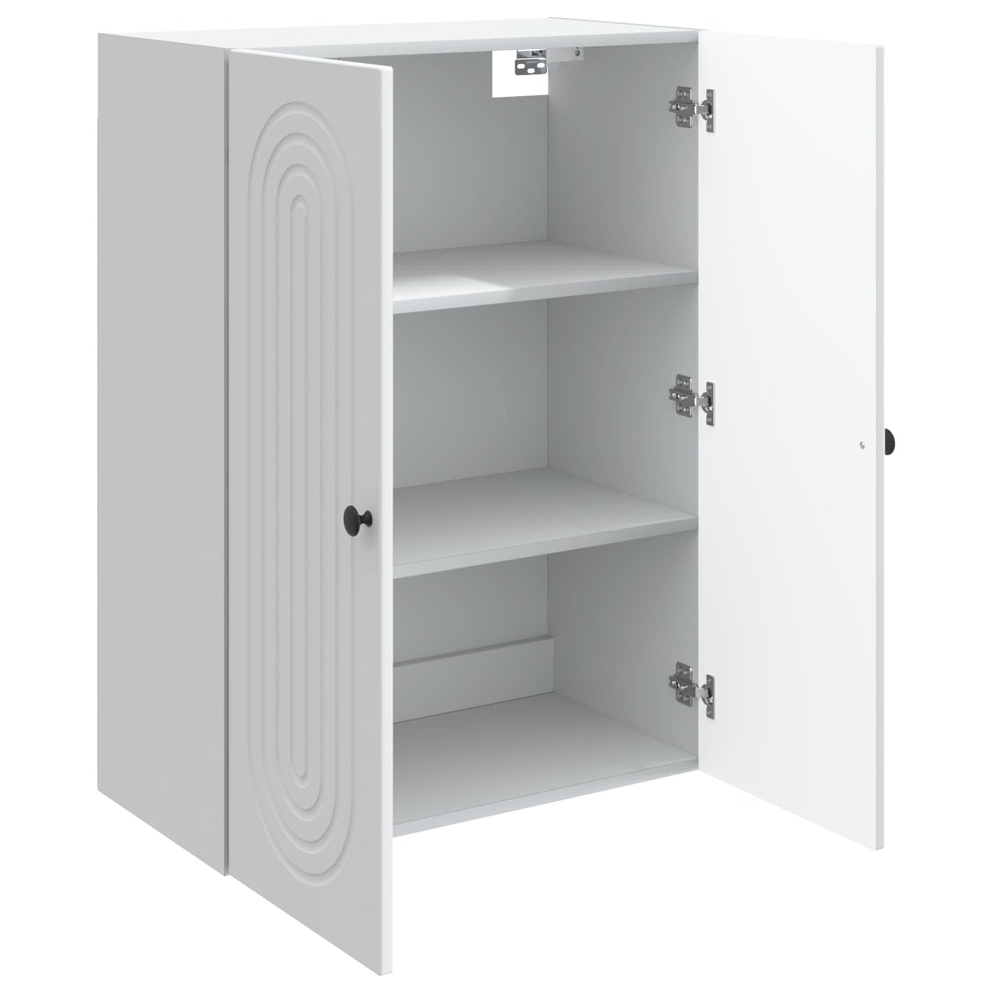 Vegghengt skap Hvit 66 x 34,5 x 90 cm Konstruert tre