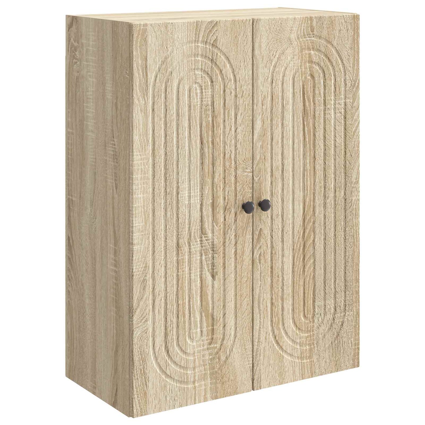 Vegghengt skap Sonoma eik 66 x 34,5 x 90 cm Konstruert tre