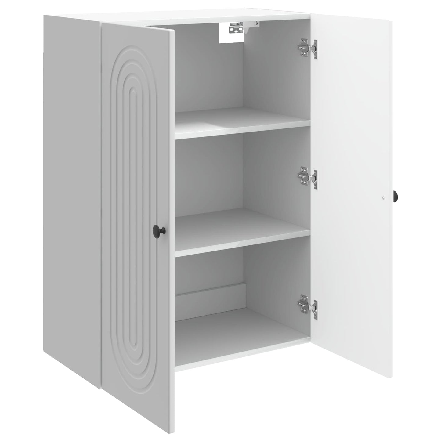 Vegghengt skap Høgglans hvit 66 x 34,5 x 90 cm Konstruert tre