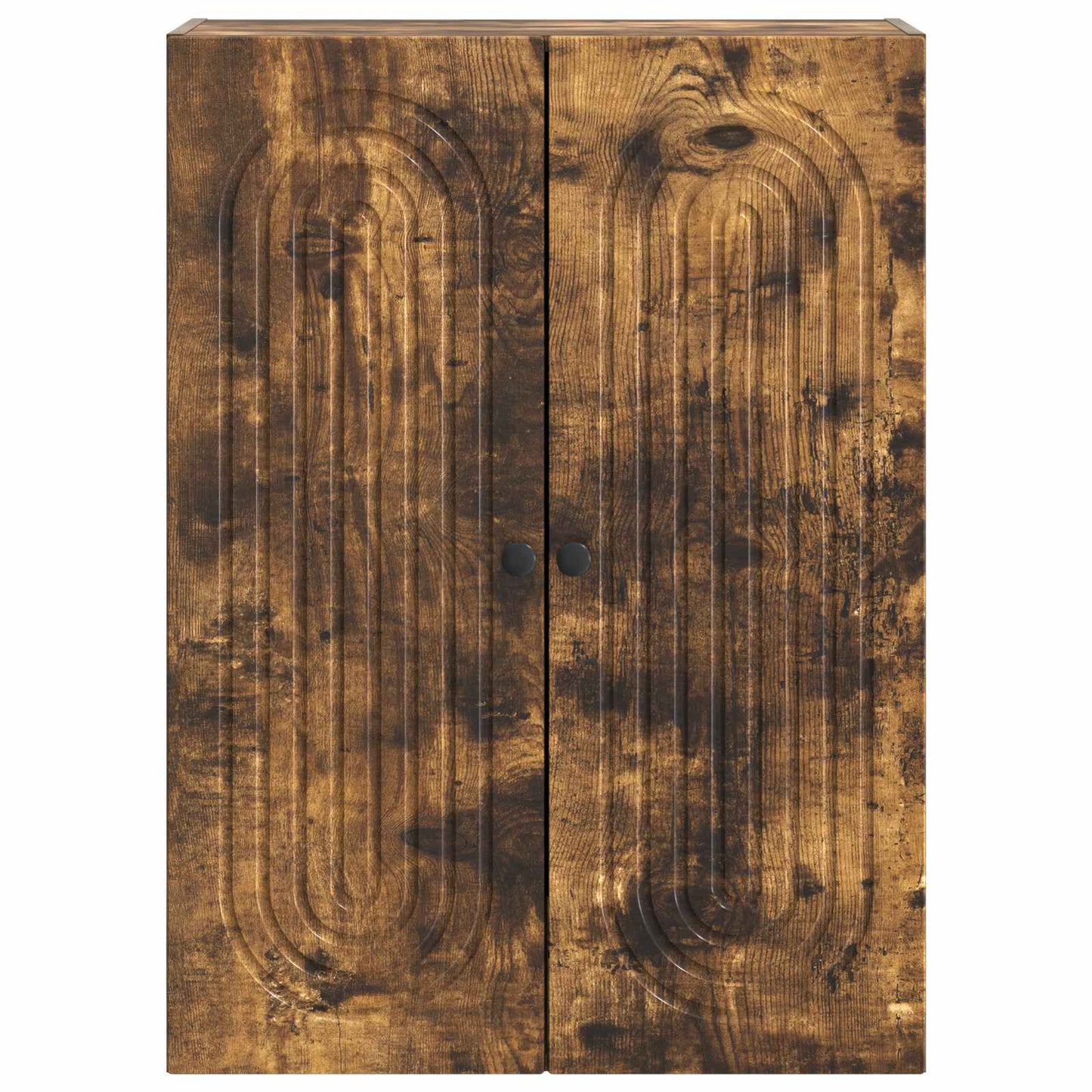 Vegghengt skap Røkt Eik 66 x 34,5 x 90 cm Konstruert tre