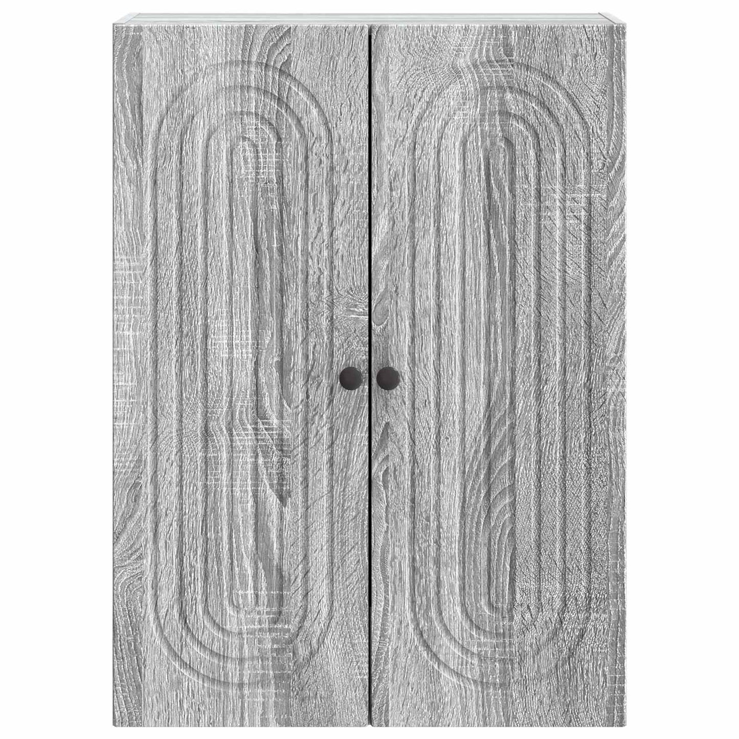 Vegghengt skap Grå Sonoma 66 x 34,5 x 90 cm Konstruert tre