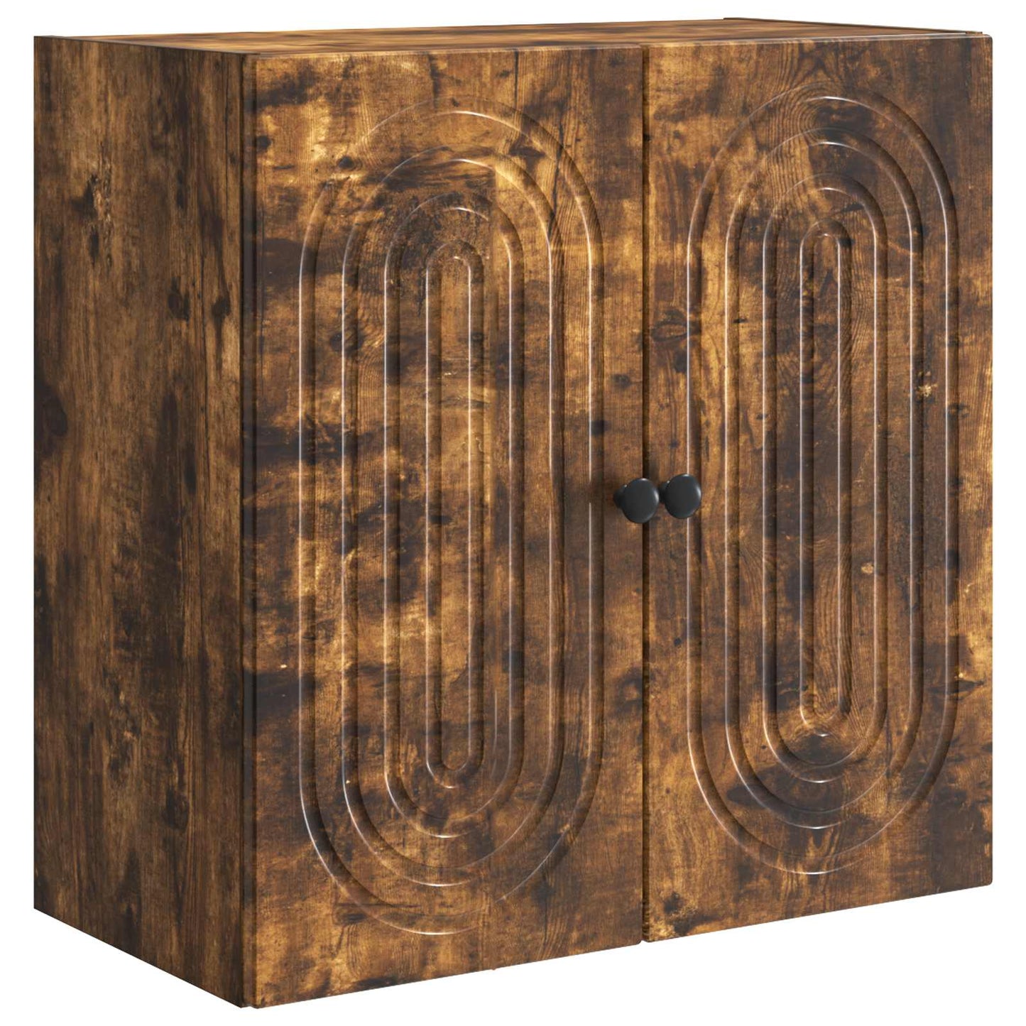 Vegghengt skap Røkt Eik 59 x 31 x 60 cm Konstruert tre