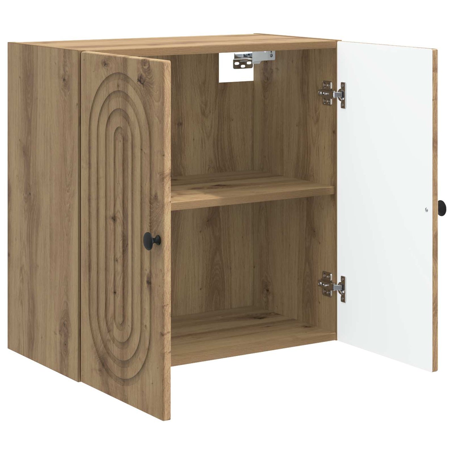 Vegghengt skap 59 x 31 x 60 cm Konstruert tre Artisan eik