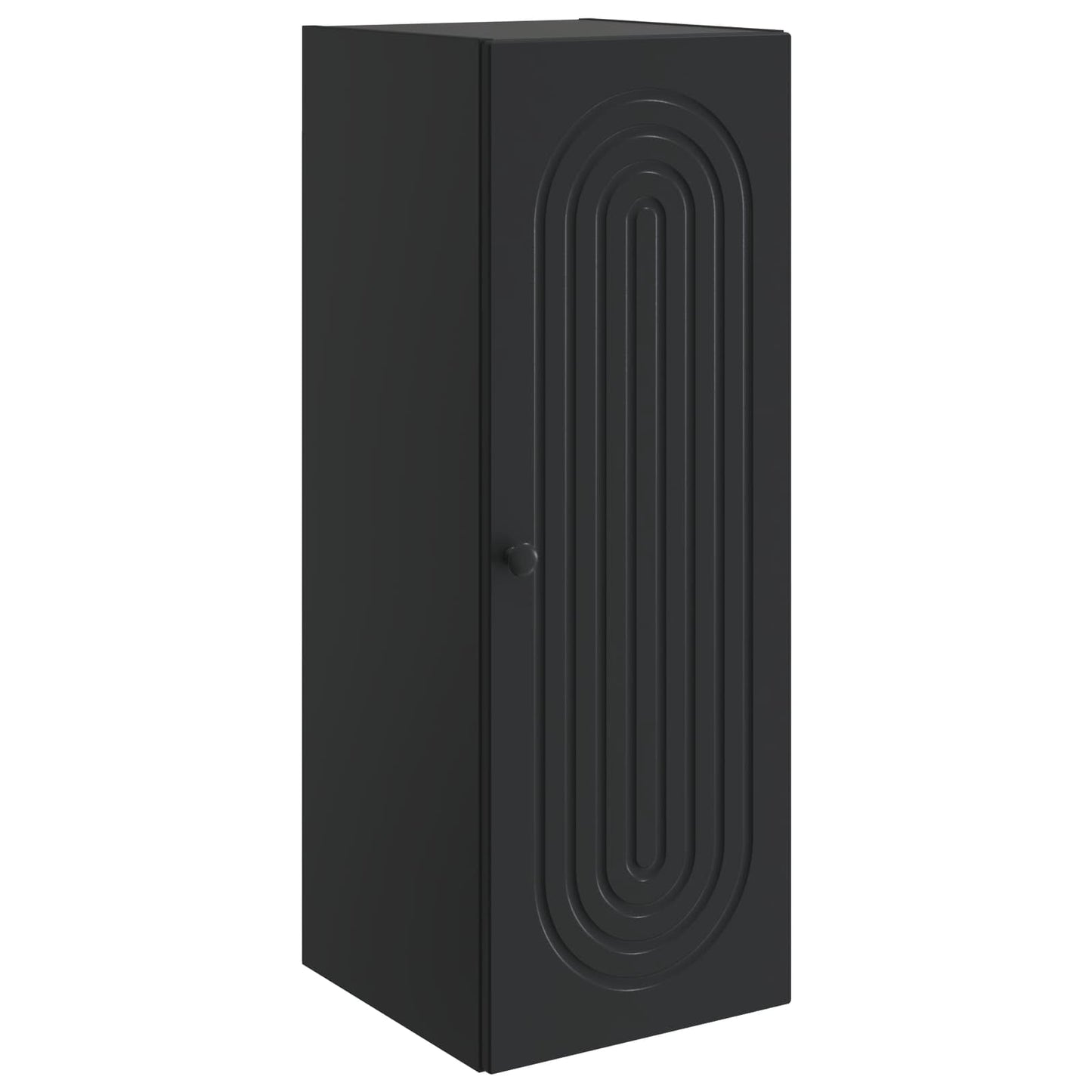 Vegghengt skap Svart 33 x 34,5 x 90 cm Konstruert tre