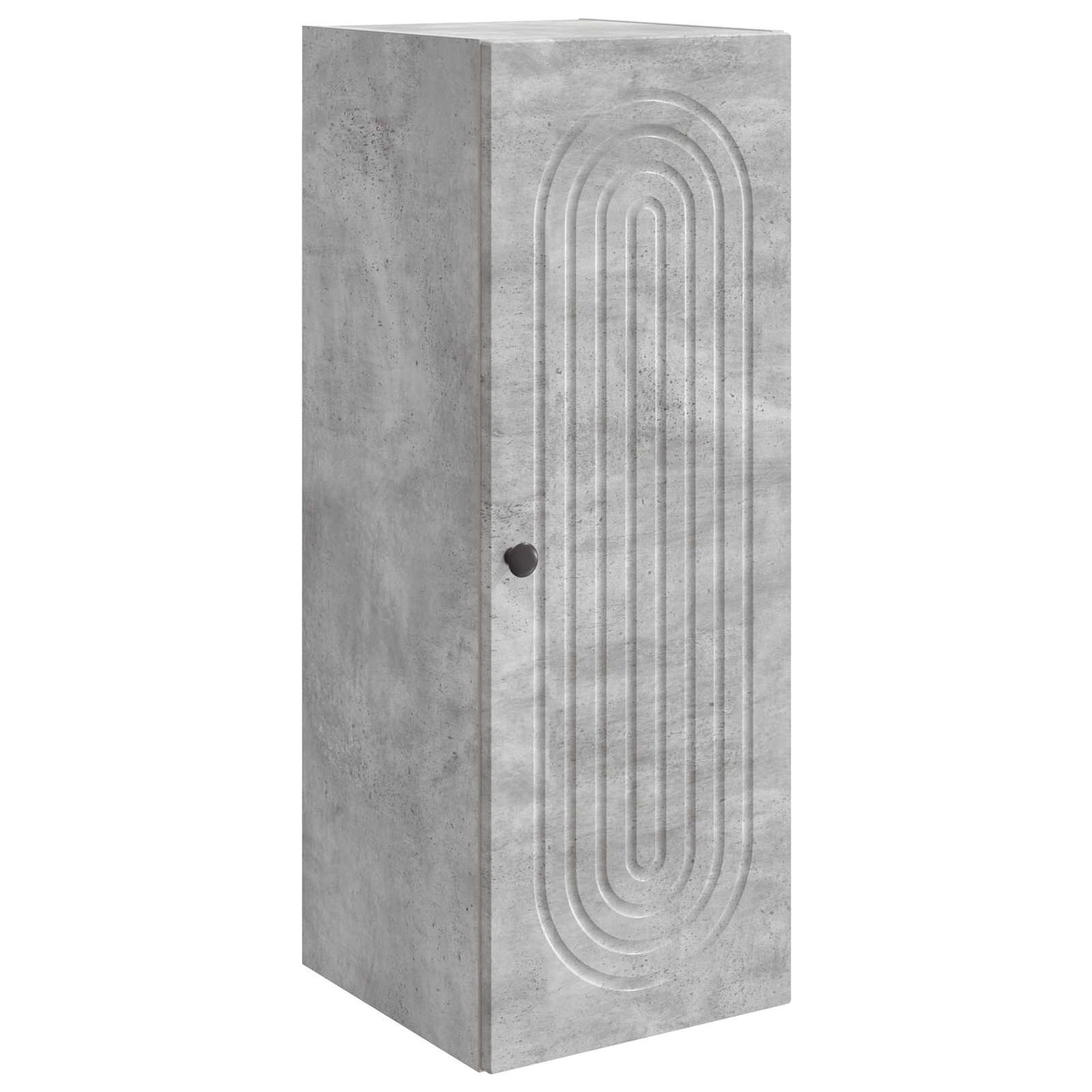 Vegghengt skap Betonggrå 33 x 34,5 x 90 cm Konstruert tre