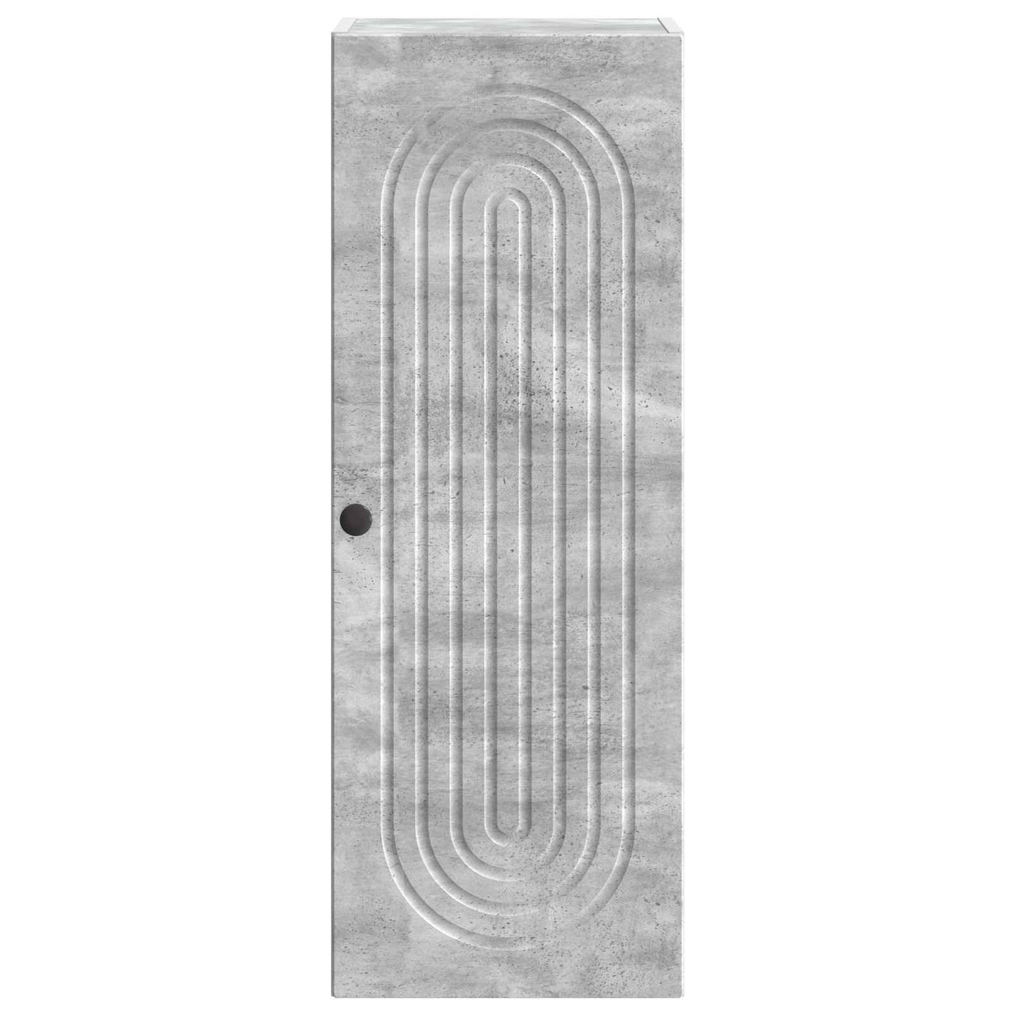 Vegghengt skap Betonggrå 33 x 34,5 x 90 cm Konstruert tre