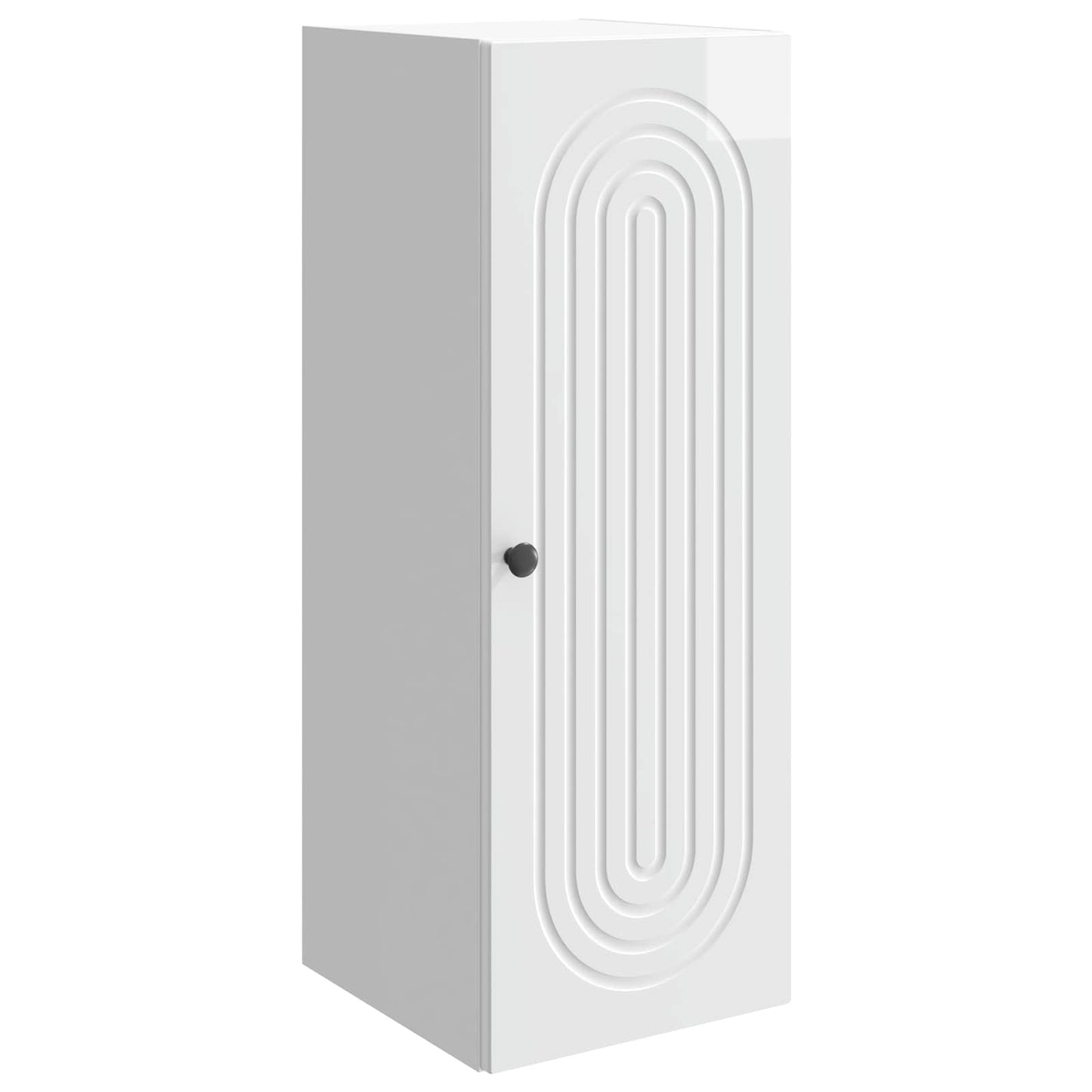 Vegghengt skap Høgglans hvit 33 x 34,5 x 90 cm Konstruert tre