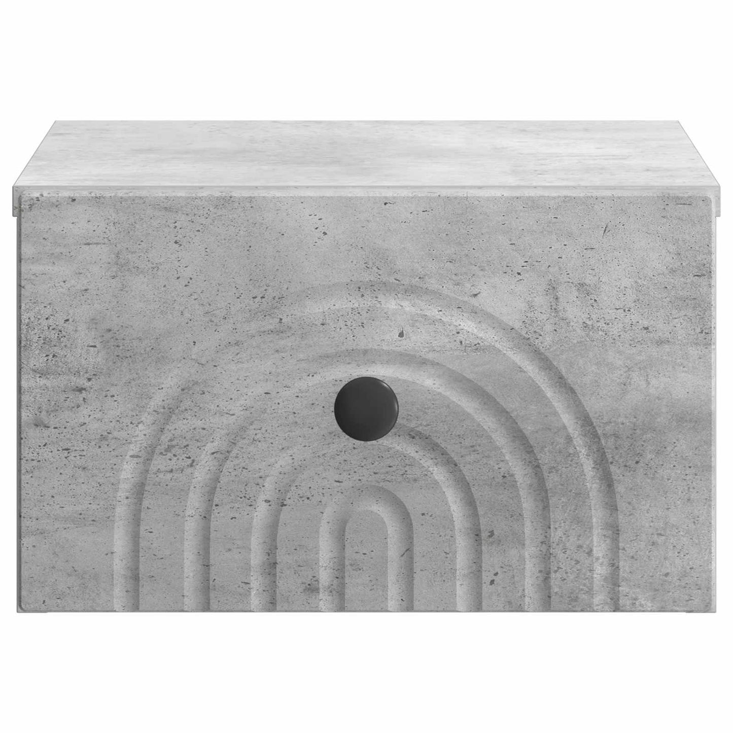 Vegghengt Nattbord Betonggrå 33 x 34,5 x 20 cm Konstruert tre