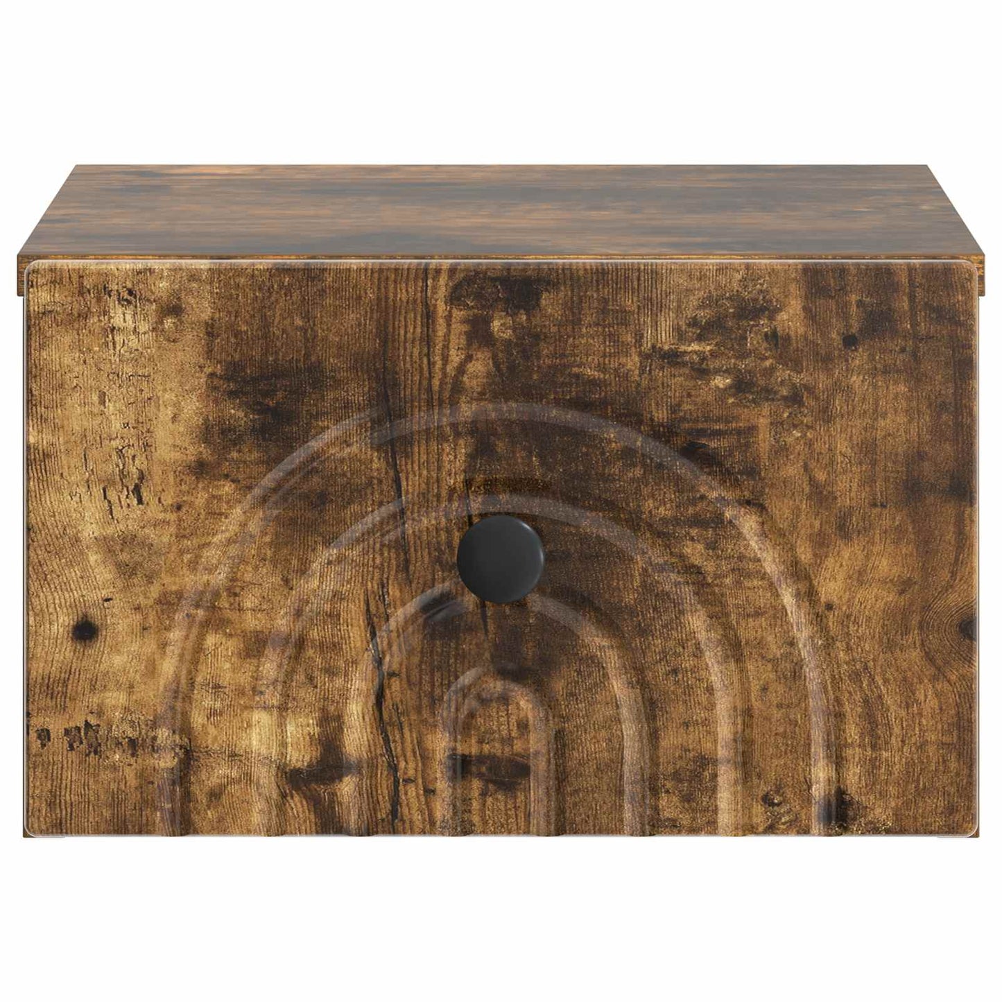 Vegghengt Nattbord Røkt Eik 33 x 34,5 x 20 cm Konstruert tre