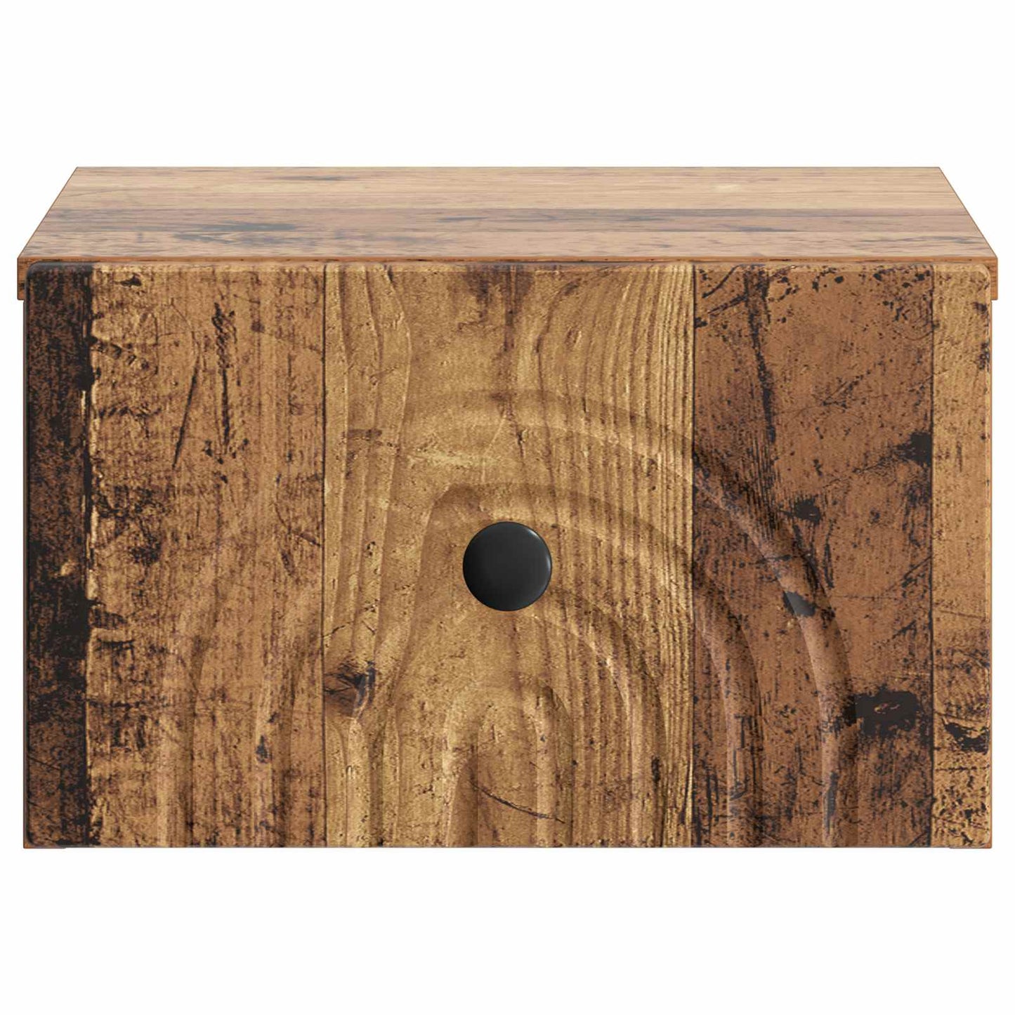 Vegghengt Nattbord 2 pcs Gammelt tre 33 x 34,5 x 20 cm