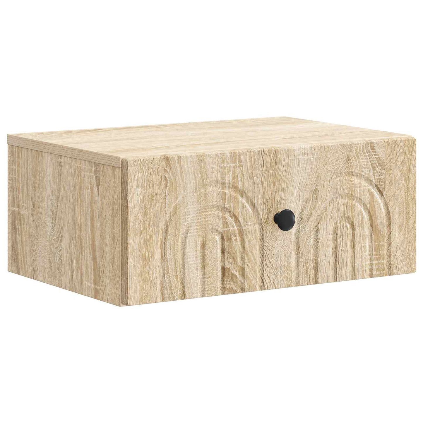 Vegghengt Nattbord Sonoma eik 49 x 34,5 x 20 cm Konstruert tre