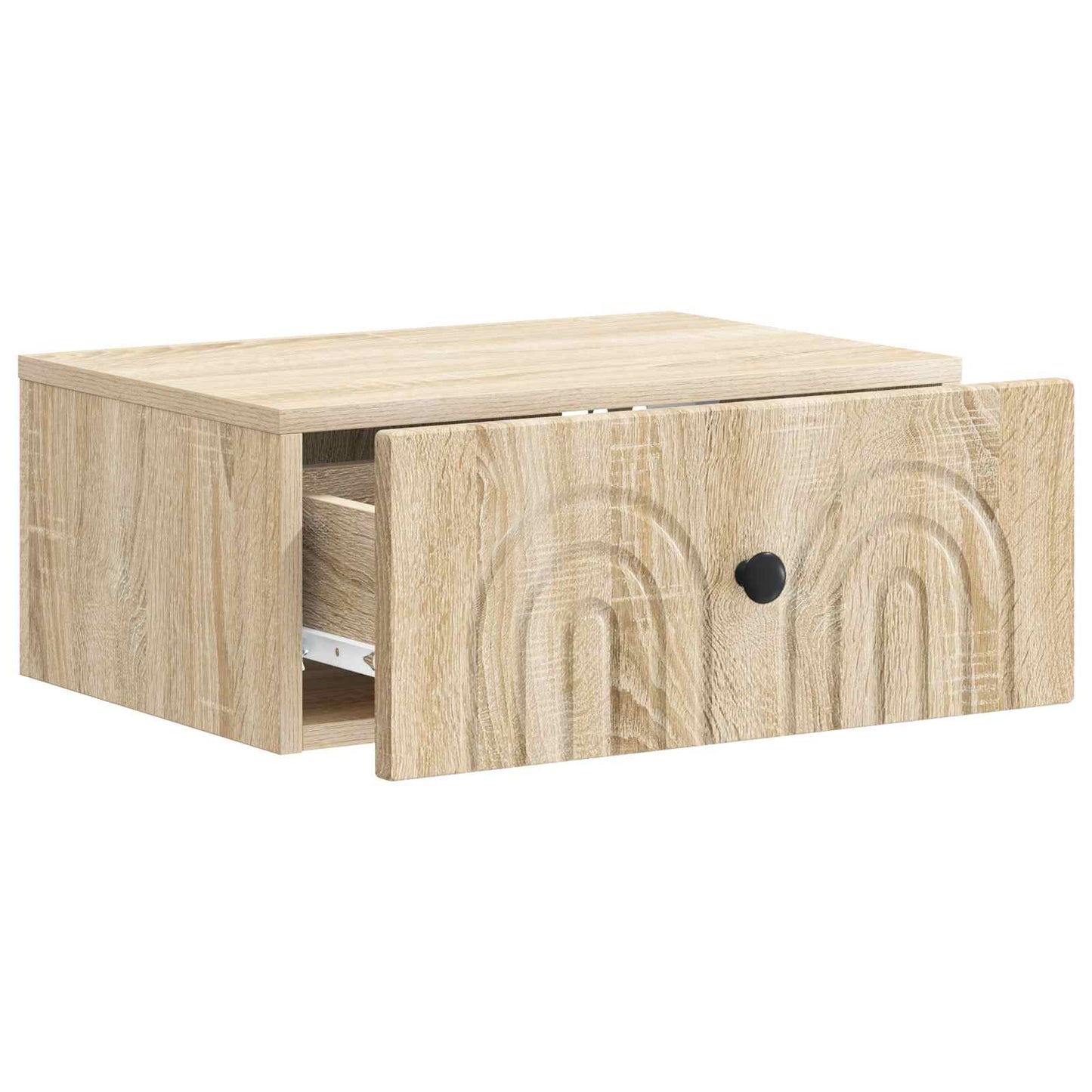 Vegghengt Nattbord Sonoma eik 49 x 34,5 x 20 cm Konstruert tre