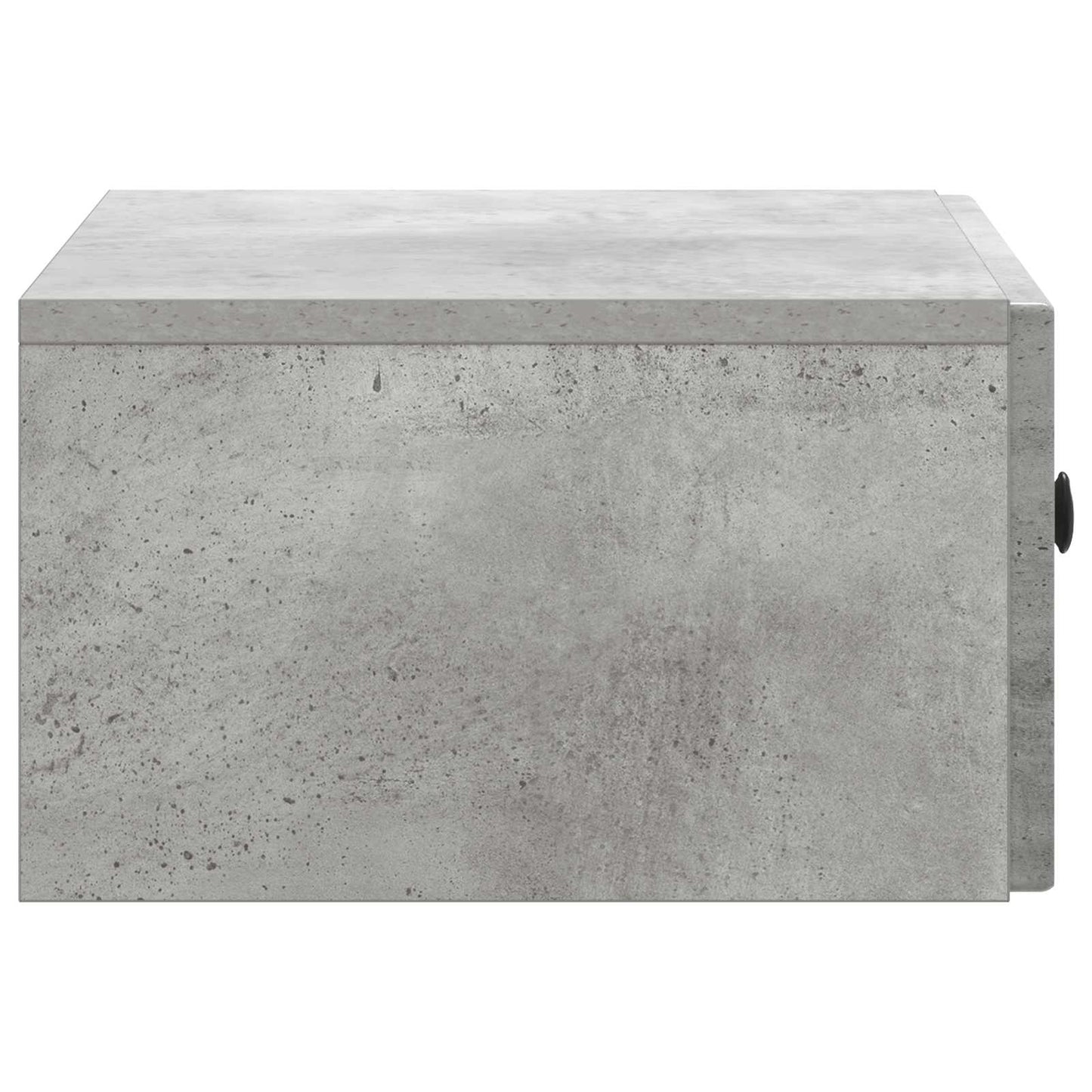 Vegghengt Nattbord med skuff 2 pcs Betonggrå 49 x 34,5 x 20 cm