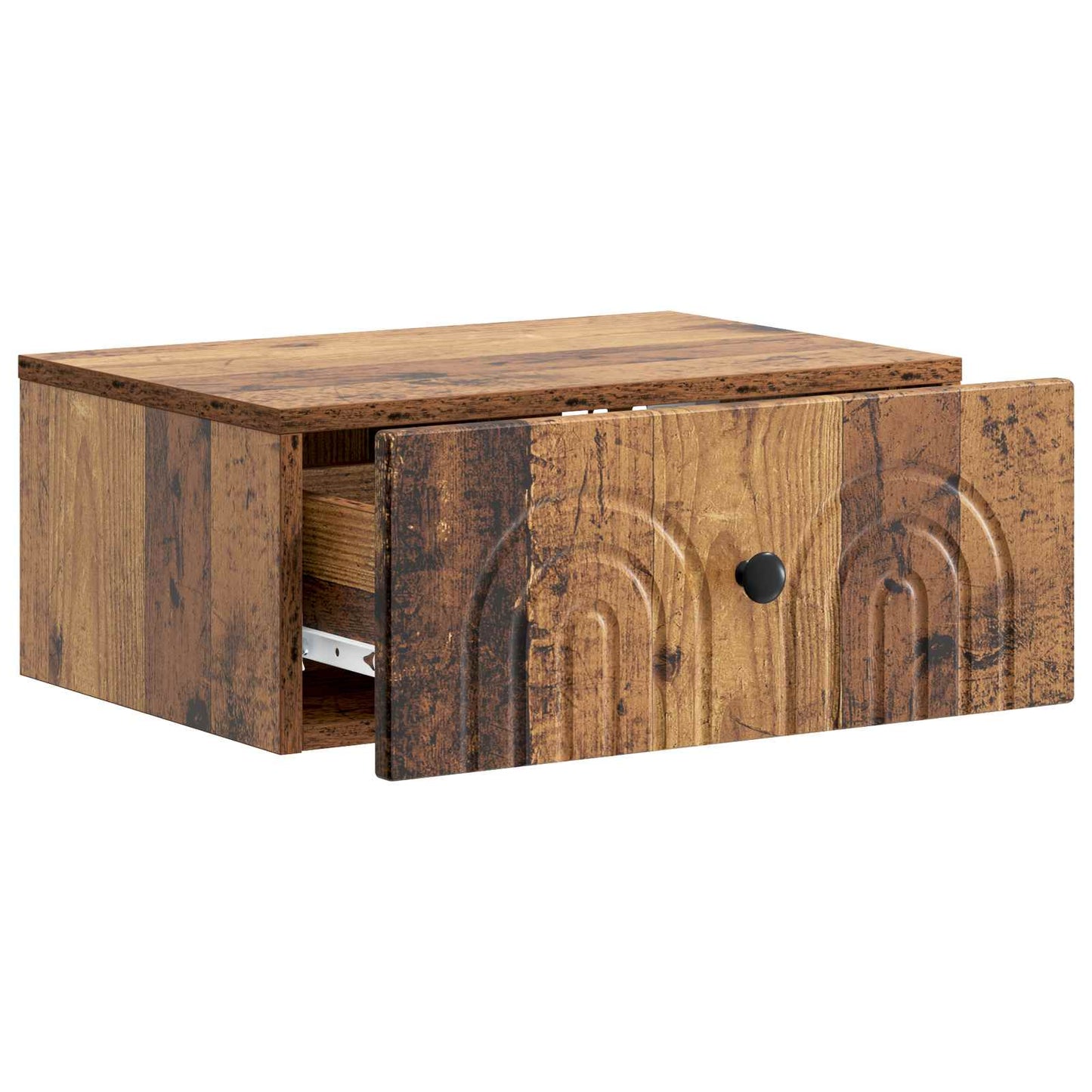 Vegghengt Nattbord 2 pcs Gammelt tre 49 x 34,5 x 20 cm