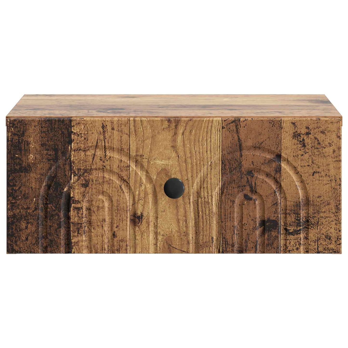 Vegghengt Nattbord 2 pcs Gammelt tre 49 x 34,5 x 20 cm