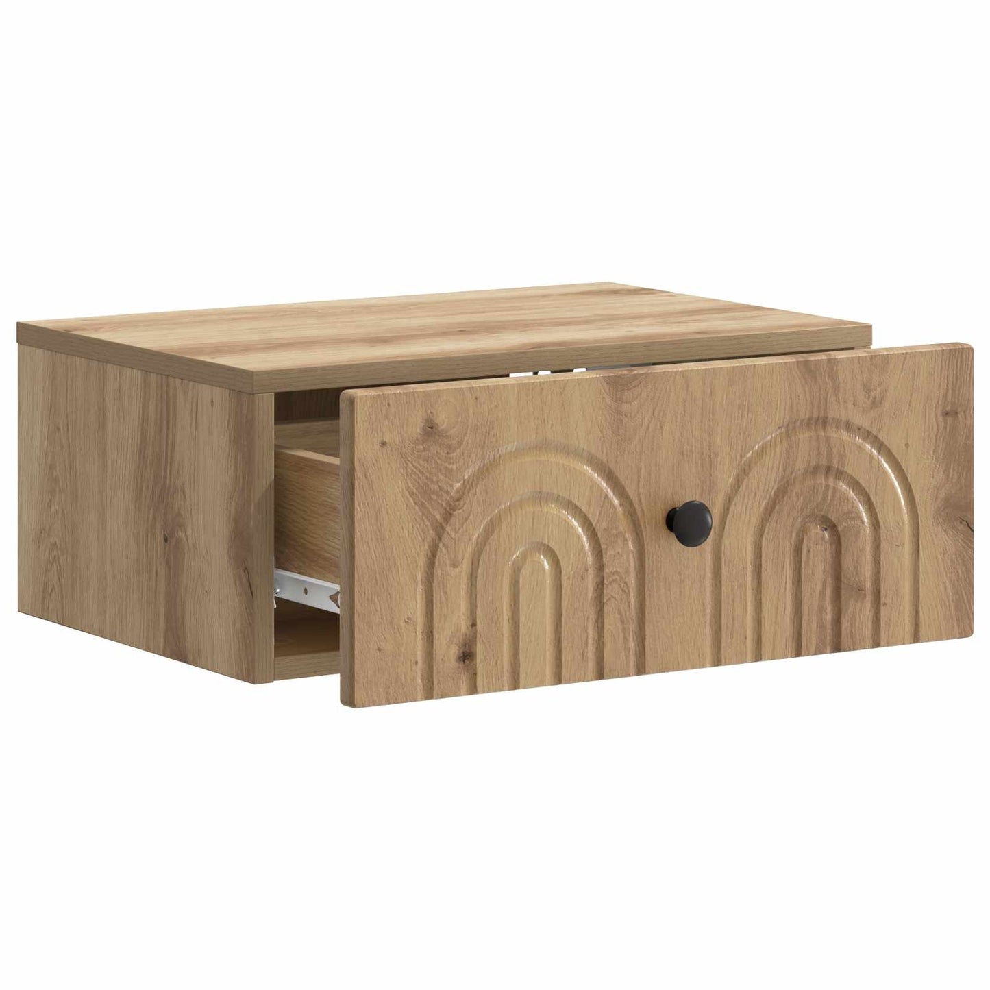 Vegghengt Nattbord 2 pcs Artisan eik 49 x 34,5 x 20 cm