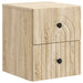Vegghengt Nattbord Sonoma eik 33 x 34,5 x 40 cm Konstruert tre
