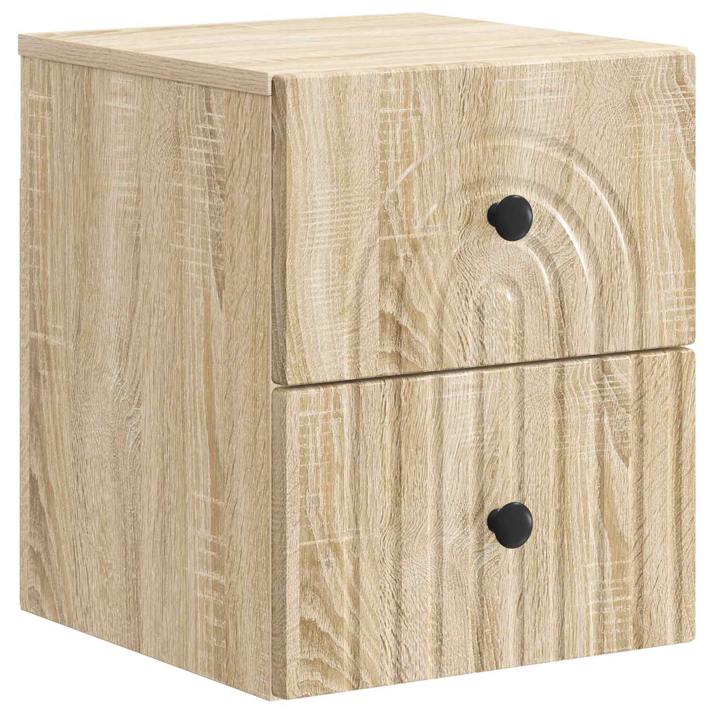 Vegghengt Nattbord Sonoma eik 33 x 34,5 x 40 cm Konstruert tre
