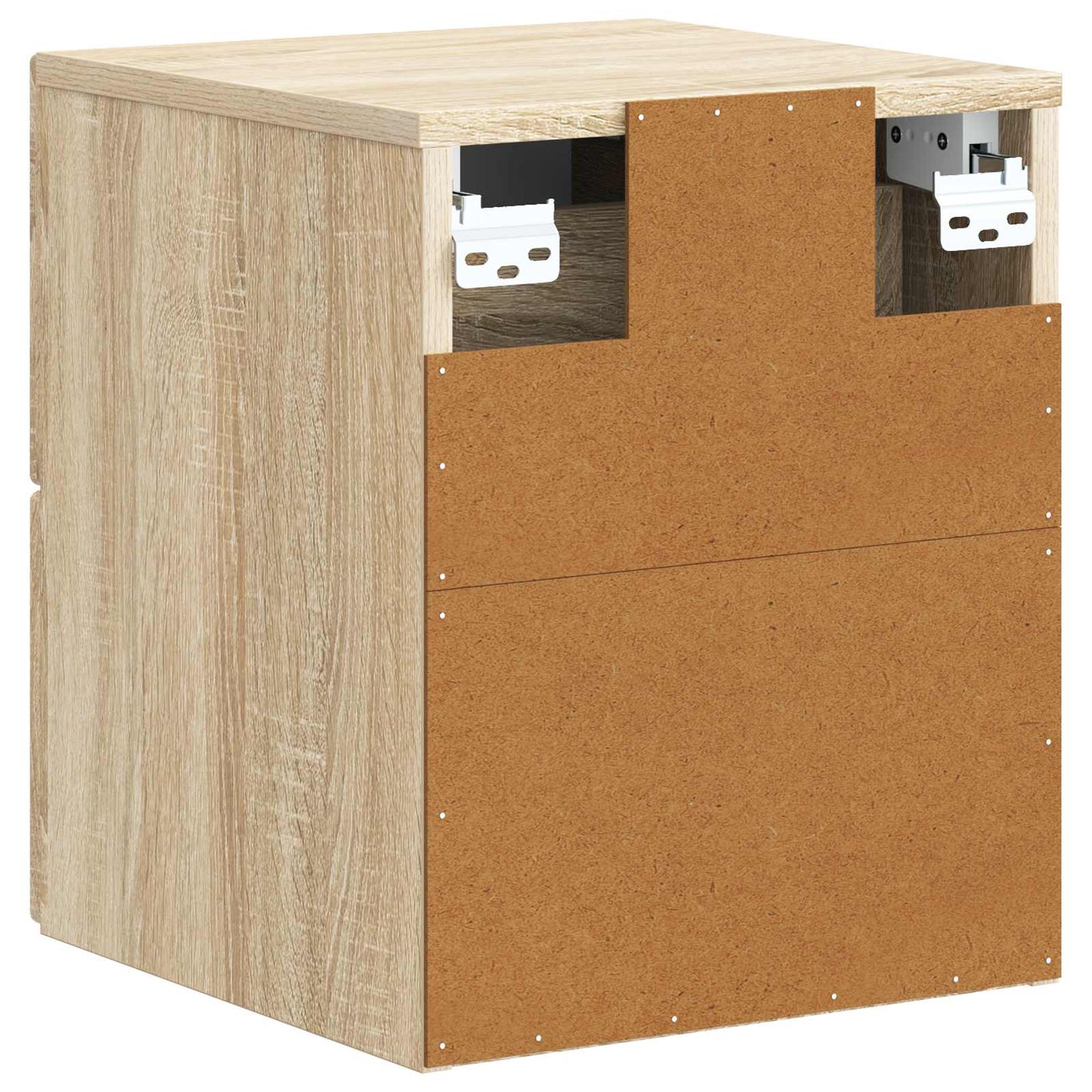 Vegghengt Nattbord Sonoma eik 33 x 34,5 x 40 cm Konstruert tre