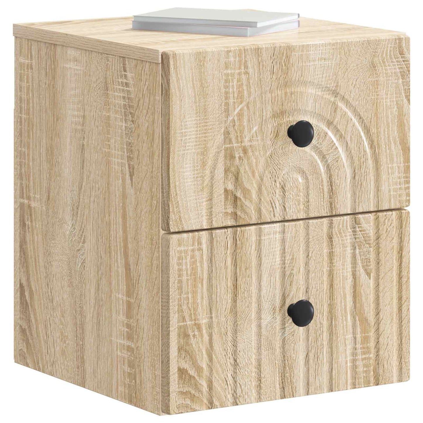 Vegghengt Nattbord Sonoma eik 33 x 34,5 x 40 cm Konstruert tre