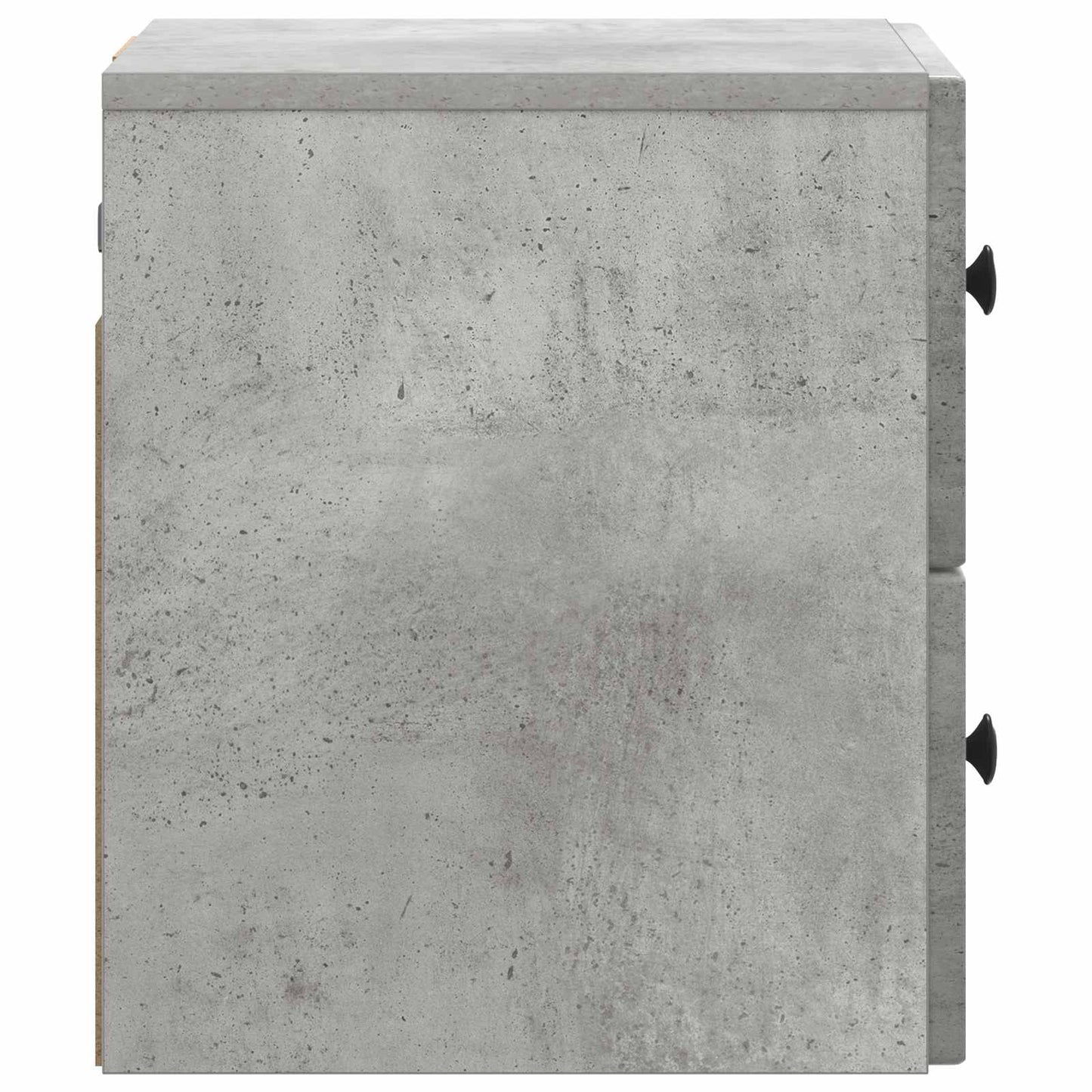 Vegghengt Nattbord Betonggrå 33 x 34,5 x 40 cm Konstruert tre