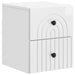 Vegghengt Nattbord med skuff Høgglans hvit 33 x 34,5 x 40 cm