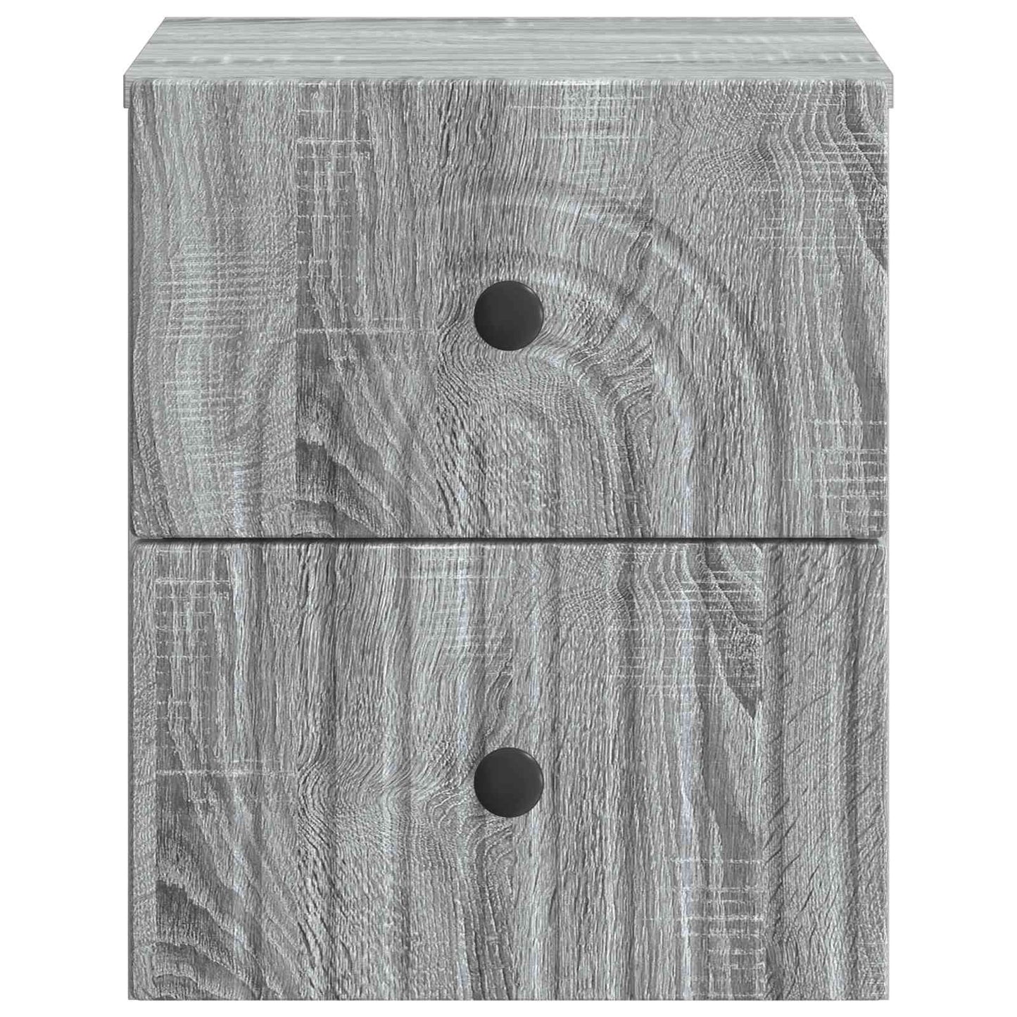 Vegghengt Nattbord med skuff 2 pcs Grå sonoma 33 x 34,5 x 40 cm
