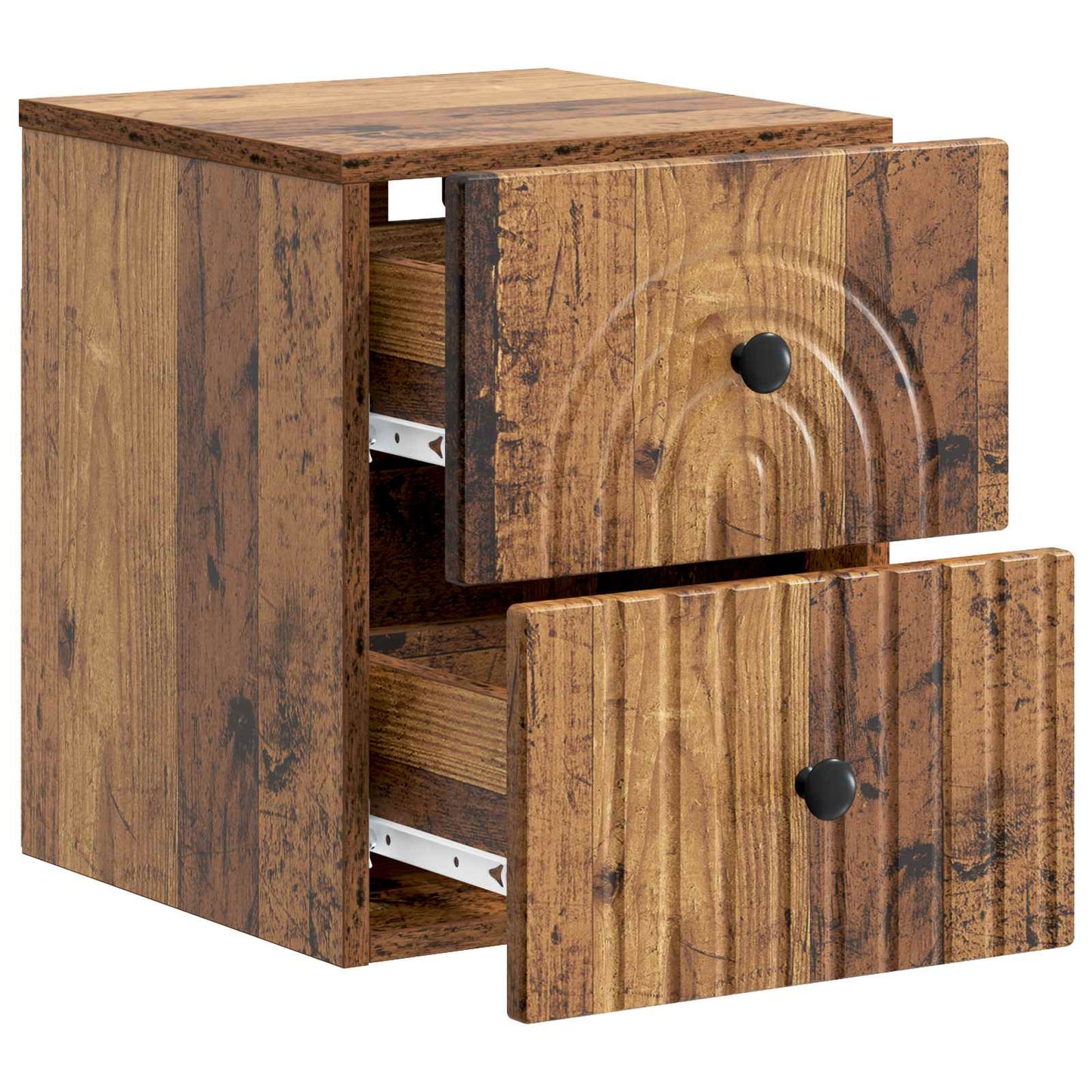 Vegghengt Nattbord Gammelt tre 33 x 34,5 x 40 cm Konstruert tre