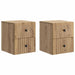 Vegghengt Nattbord 2 stk. Artisan eik 33 x 34,5 x 40 cm
