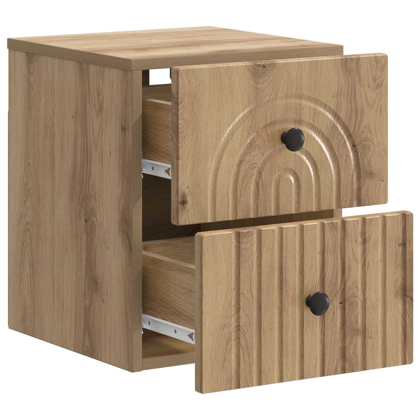 Vegghengt Nattbord 2 stk. Artisan eik 33 x 34,5 x 40 cm