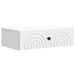 Vegghengt Sidebord Hvit 59 x 34,5 x 17 cm Konstruert tre