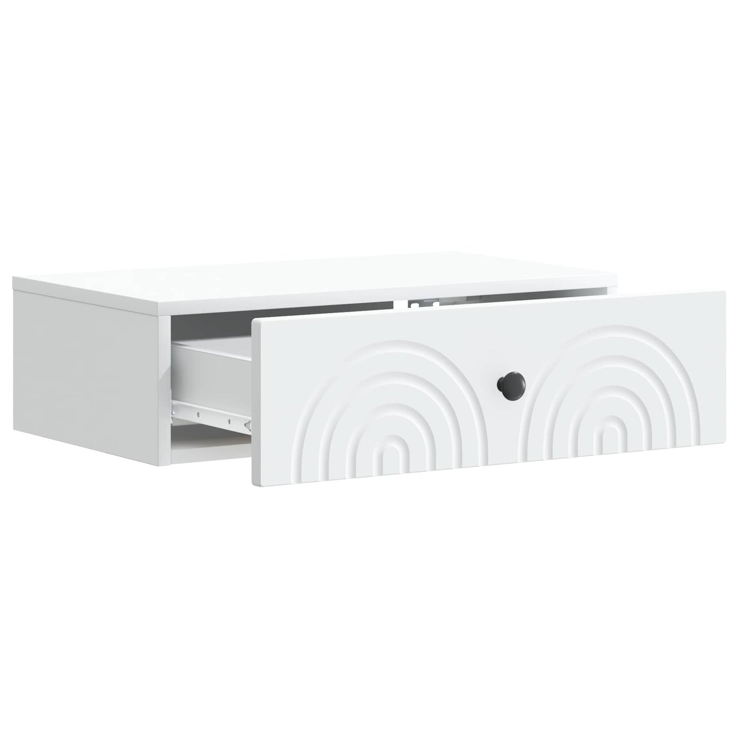 Vegghengt Sidebord Hvit 59 x 34,5 x 17 cm Konstruert tre
