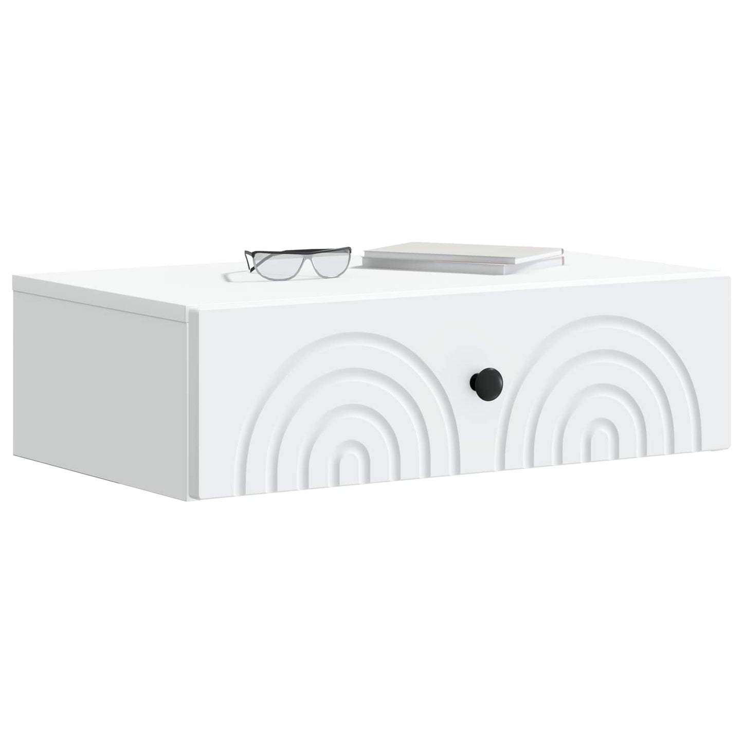 Vegghengt Sidebord Hvit 59 x 34,5 x 17 cm Konstruert tre