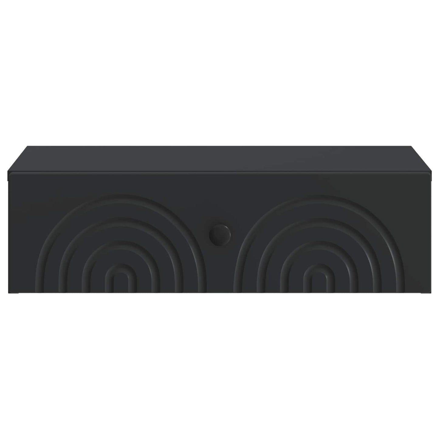 Vegghengt Sidebord Svart 59 x 34,5 x 17 cm Konstruert tre