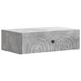Vegghengt Sidebord Betonggrå 59 x 34,5 x 17 cm Konstruert tre