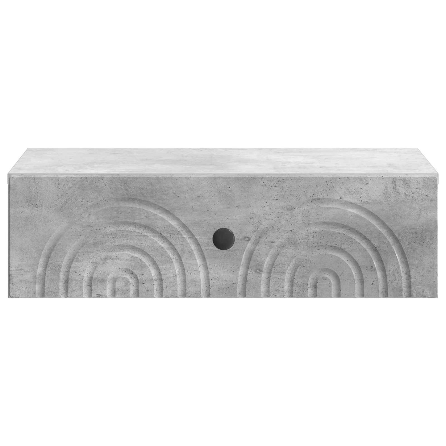 Vegghengt Sidebord Betonggrå 59 x 34,5 x 17 cm Konstruert tre
